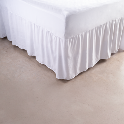 Picture of Fitted Sheet & Night Frill in One - White - Queen
