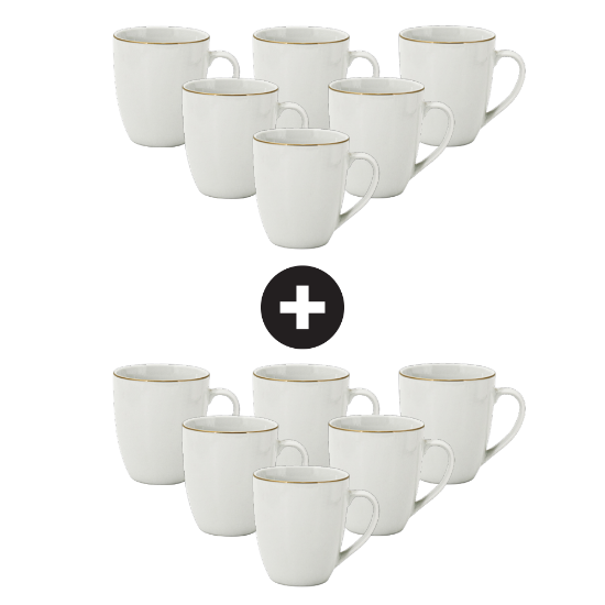 Picture of (VC10+VC10) (12) Victoria Coffee Mugs - 354ml